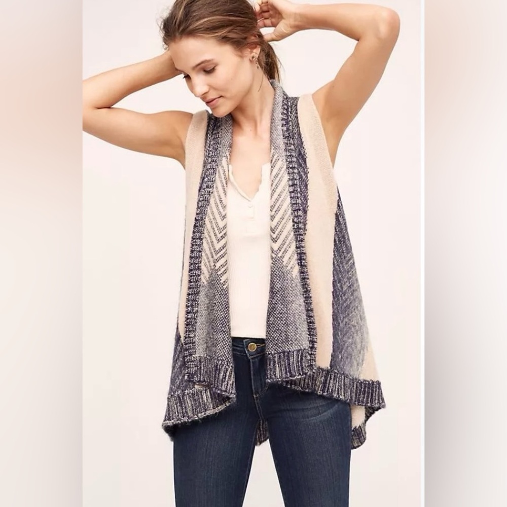 Anthropologie Sleeping On Snow Mabli Vest